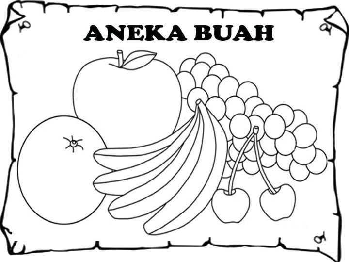 Detail Gambar Mewarna Buah Apel Gambar Mewarna Awan Nomer 48