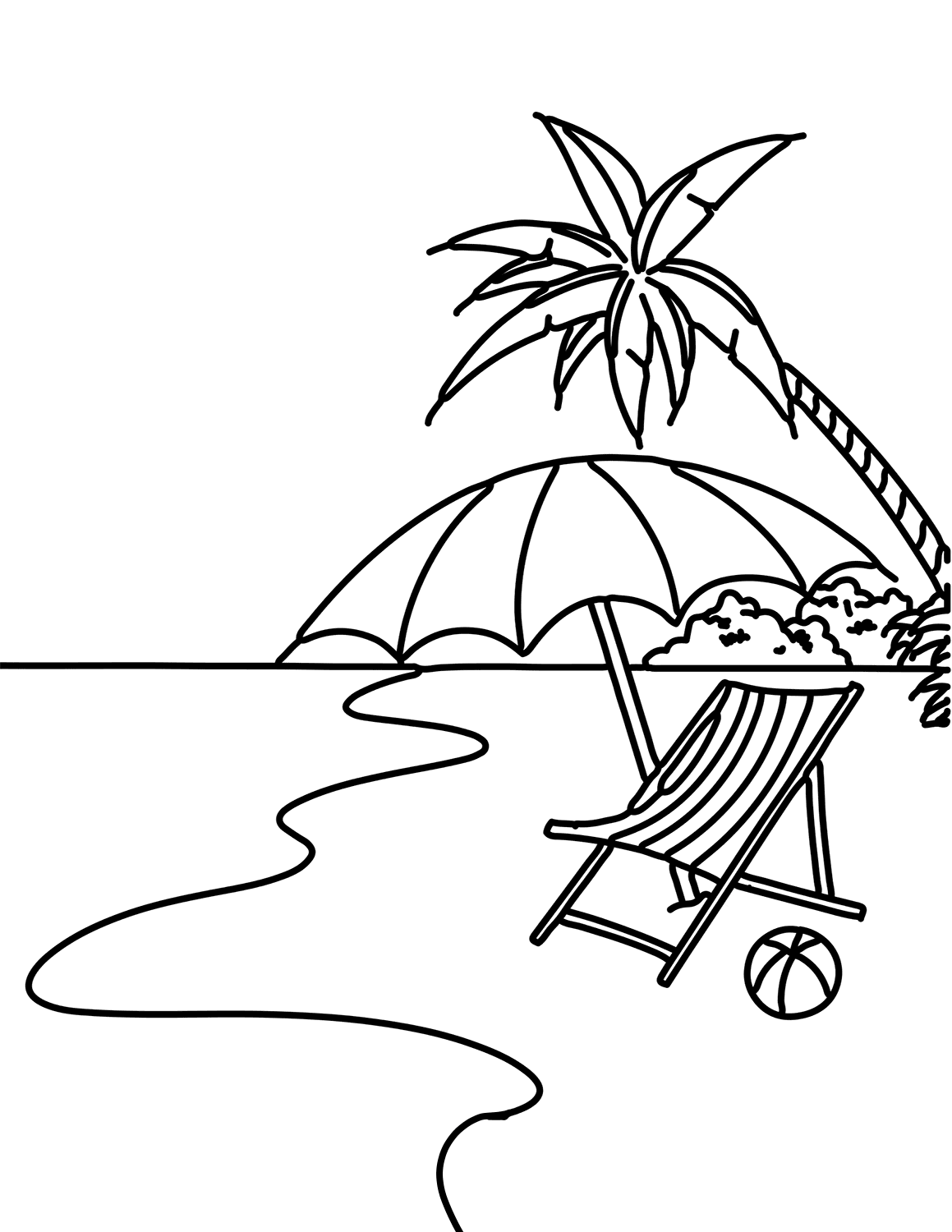 Detail Gambar Mewarna Colouring Picture Beach Nomer 27