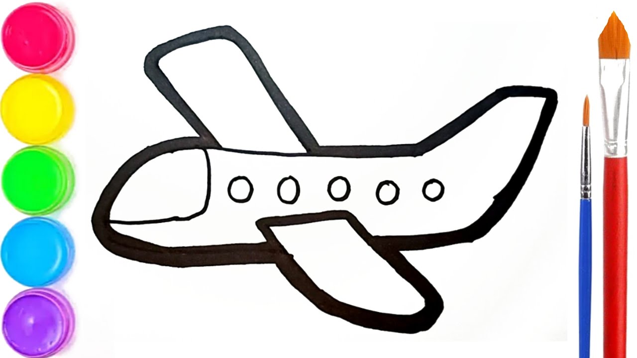Detail Gambar Mewarna Pesawat Nomer 44