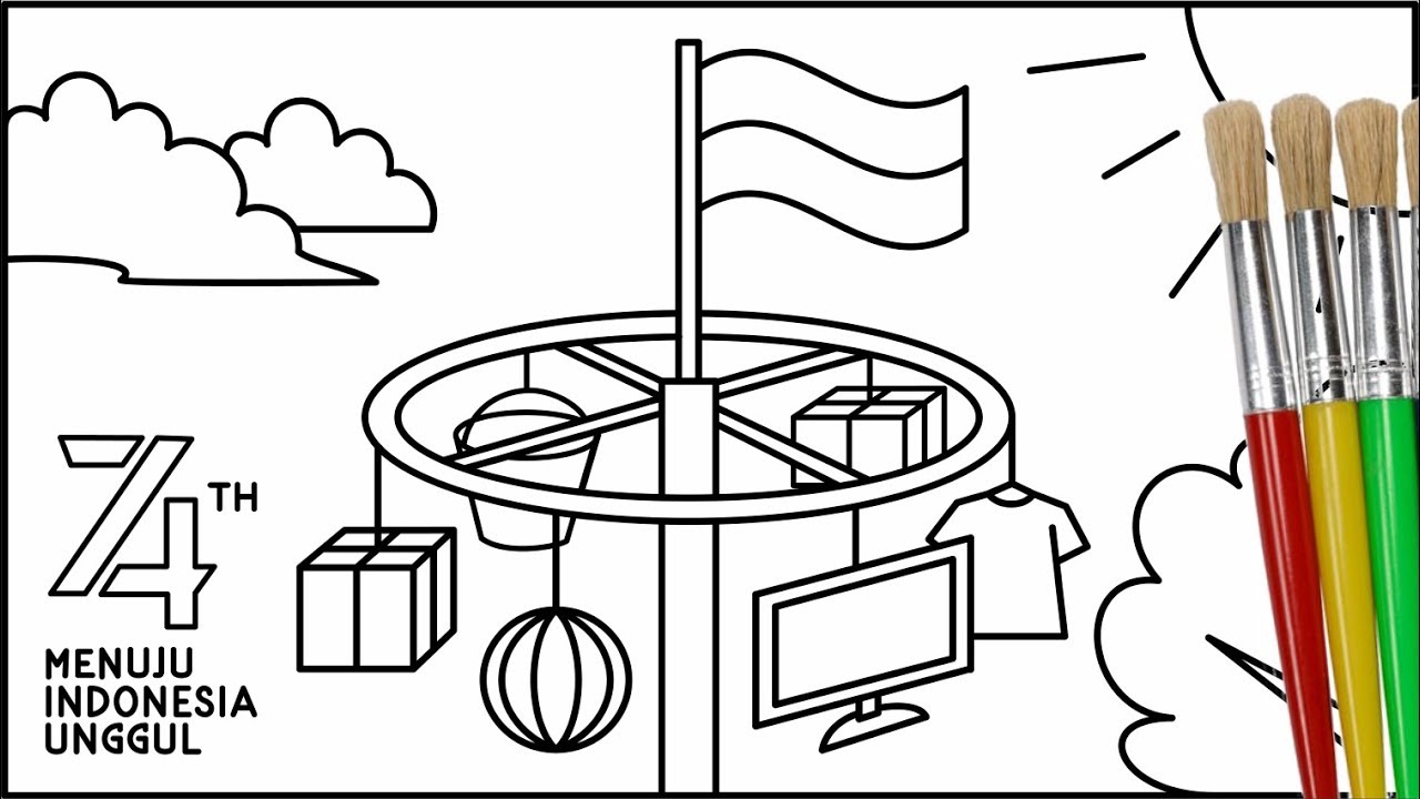 Detail Gambar Mewarnai Agustusan Nomer 14