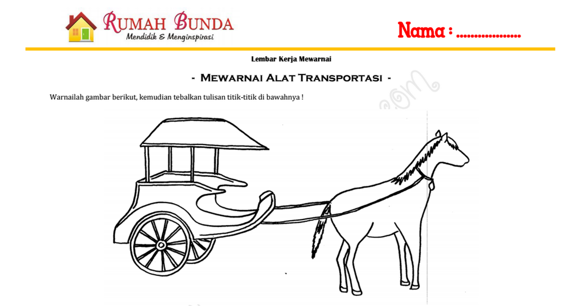 Detail Gambar Mewarnai Alat Transportasi Nomer 40