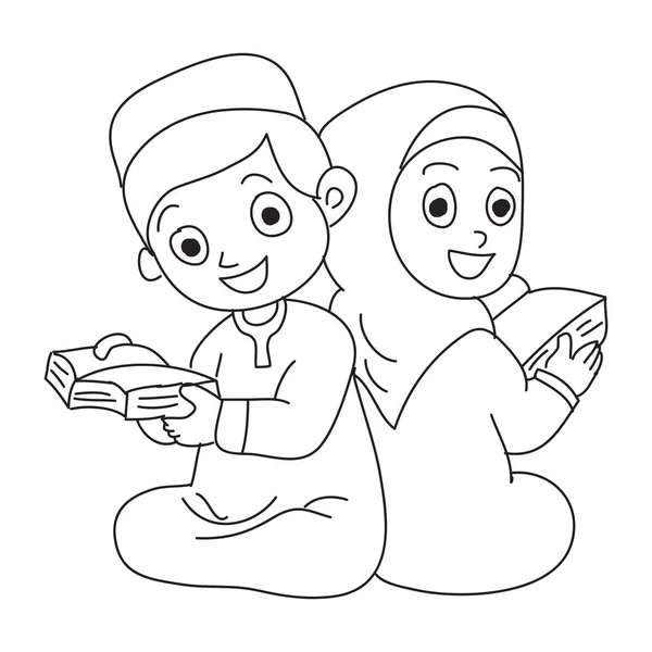 Detail Gambar Mewarnai Anak Anak Membaca Al Quran Nomer 21