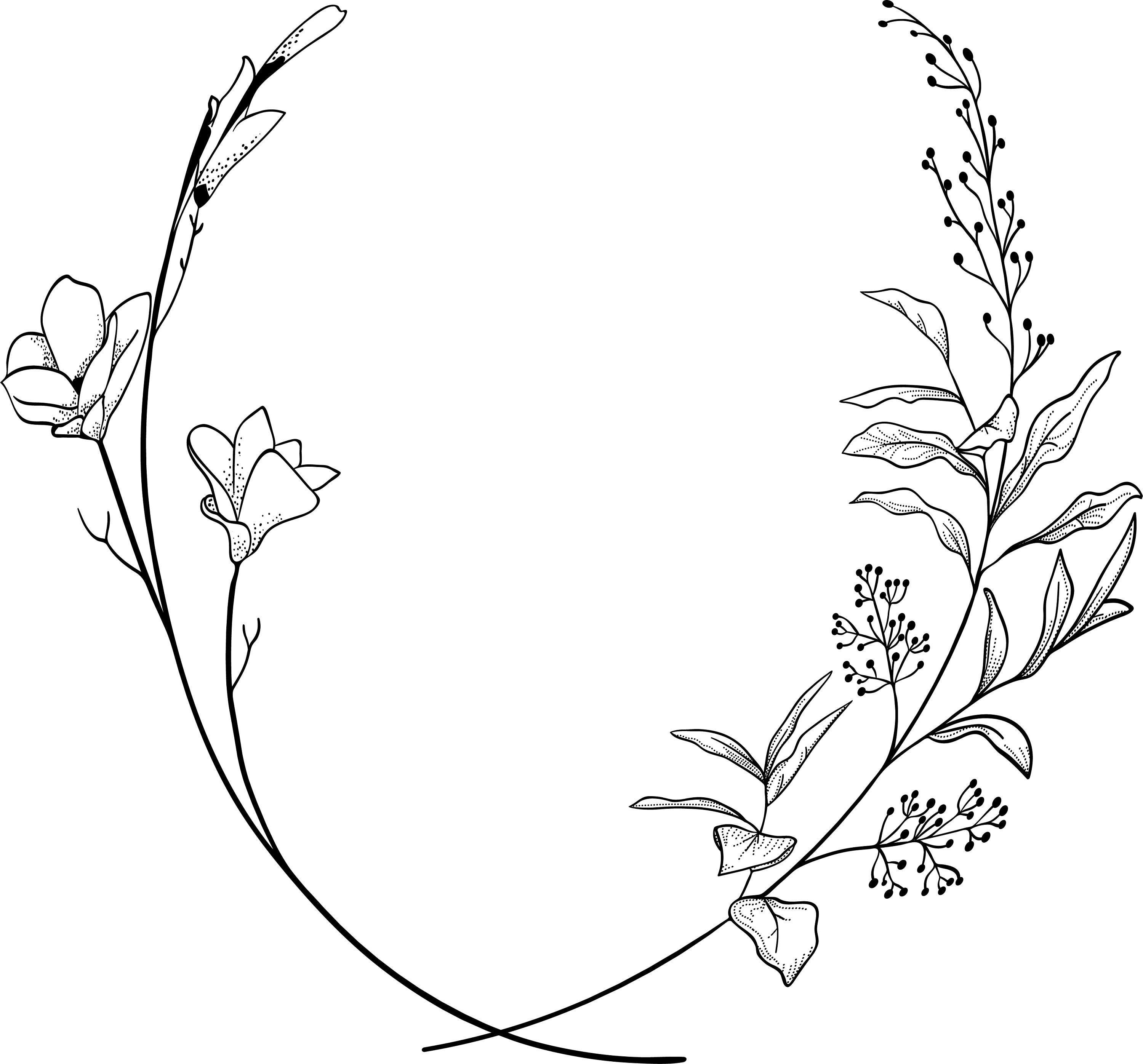 Detail Blumenkranz Gezeichnet Nomer 24