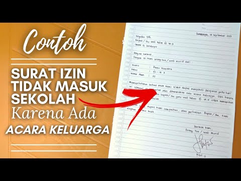 Detail Contoh Surat Izin Sekolah Karena Acara Keluarga Nomer 48