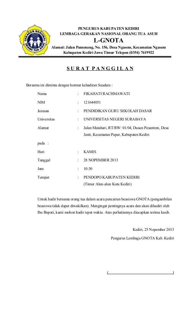 Detail Contoh Surat Izin Sekolah Untuk Mengikuti Lomba Nomer 55