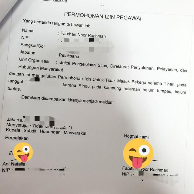 Detail Contoh Surat Izin Terlambat Masuk Kerja Nomer 41