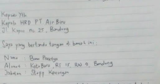 Detail Contoh Surat Izin Tidak Masuk Kerja Dari Rt Nomer 37