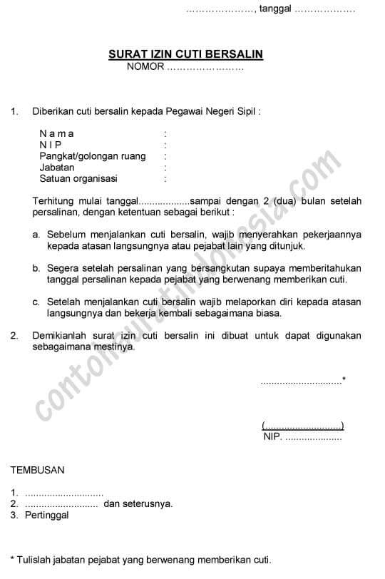 Detail Contoh Surat Izin Tidak Masuk Kerja Dari Rt Nomer 41