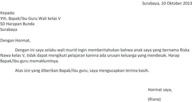 Detail Contoh Surat Izin Tidak Masuk Kerja Karena Keluarga Meninggal Dunia Nomer 49