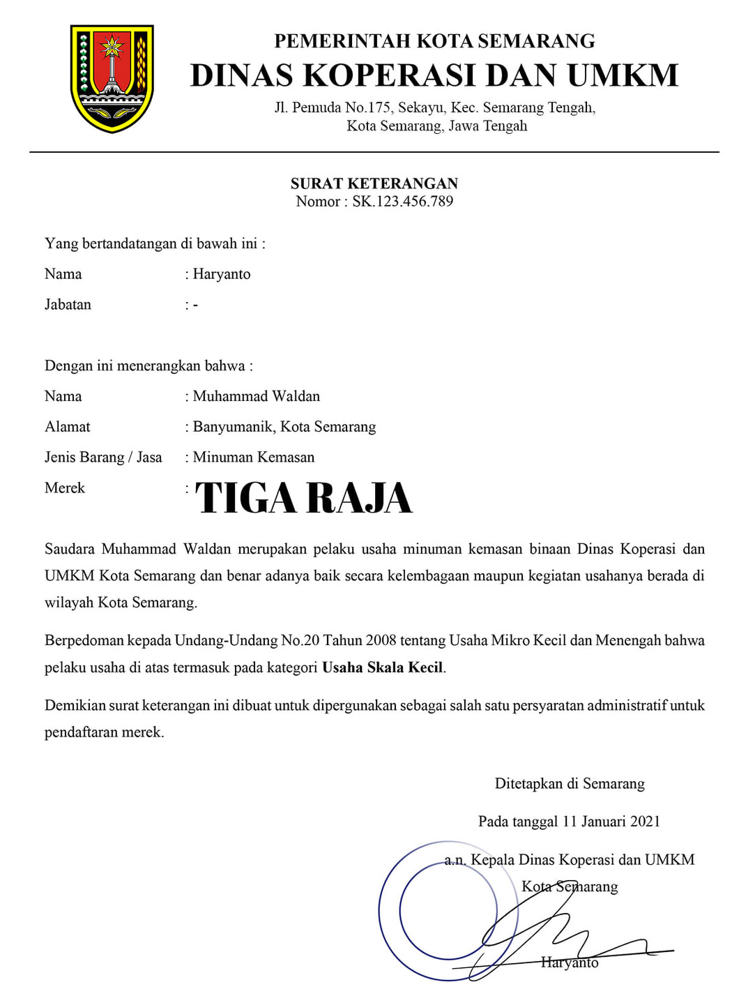 Detail Contoh Surat Izin Usaha Dari Rt Nomer 53