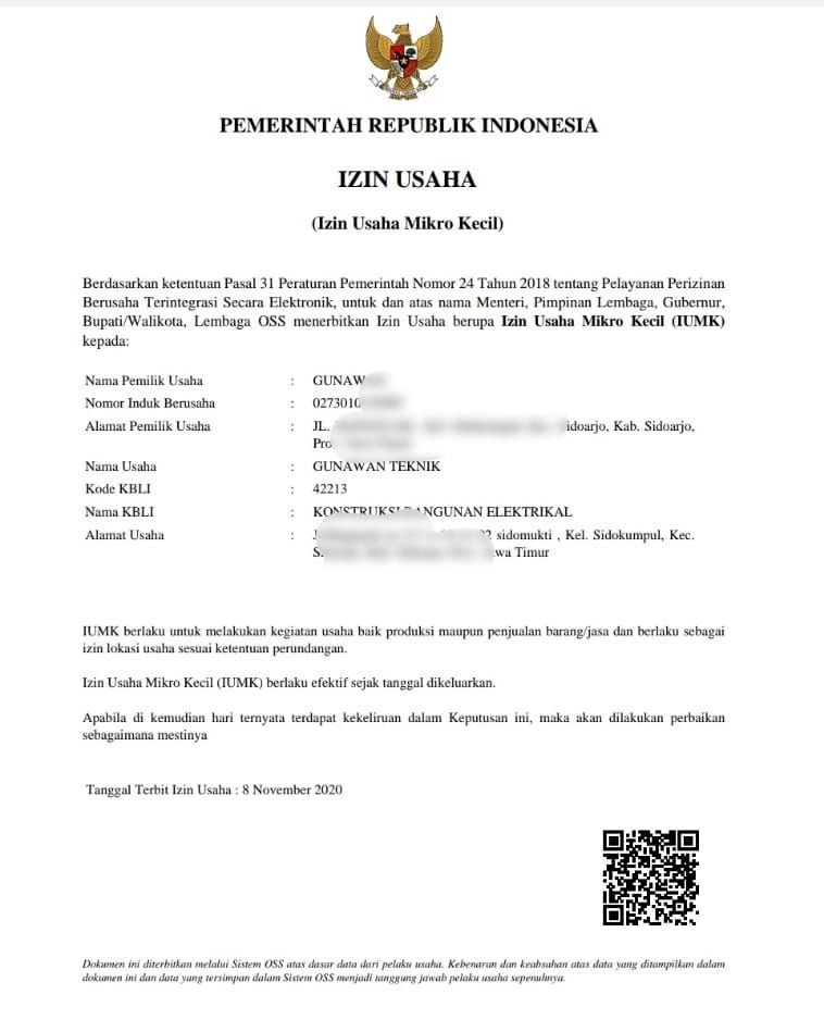 Detail Contoh Surat Izin Usaha Mikro Nomer 13