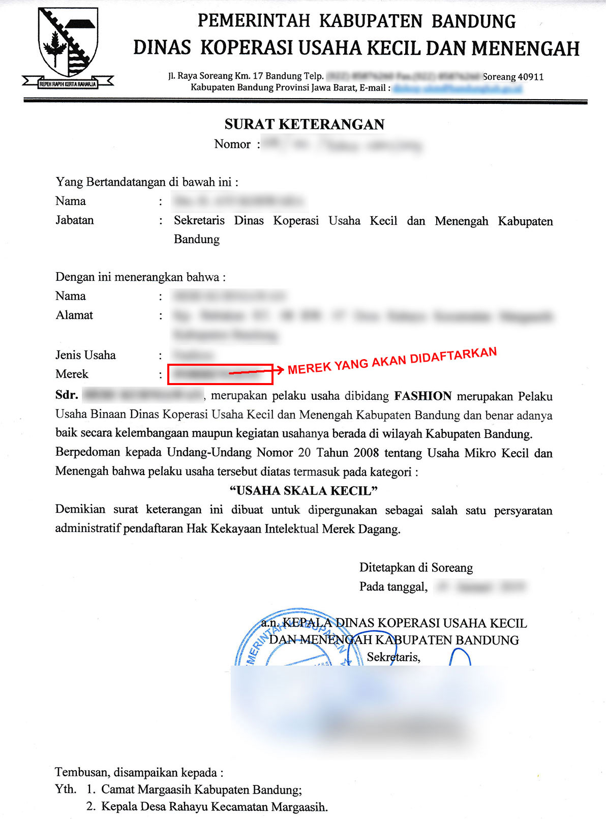 Detail Contoh Surat Izin Usaha Mikro Nomer 33