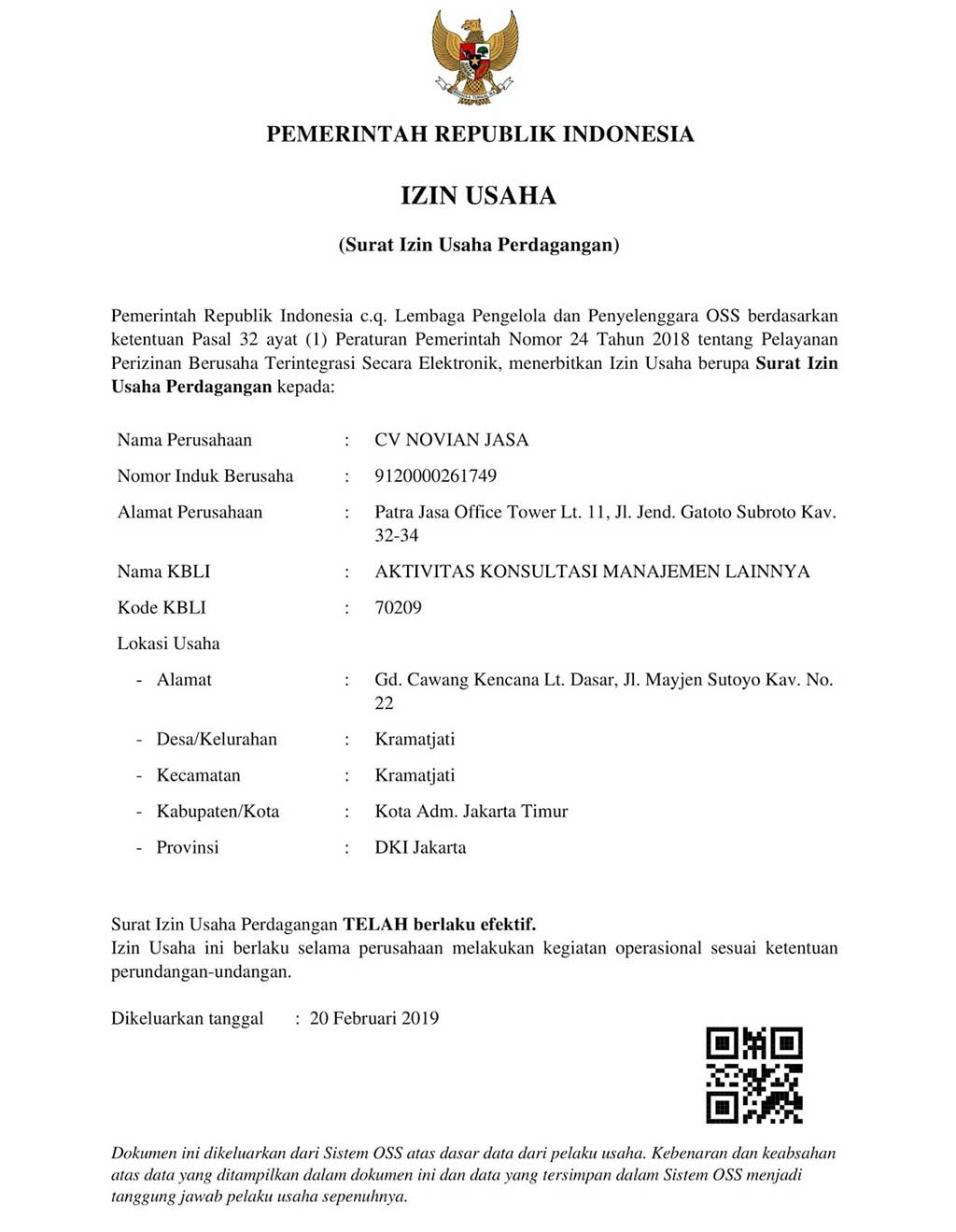 Detail Contoh Surat Izin Usaha Mikro Nomer 37
