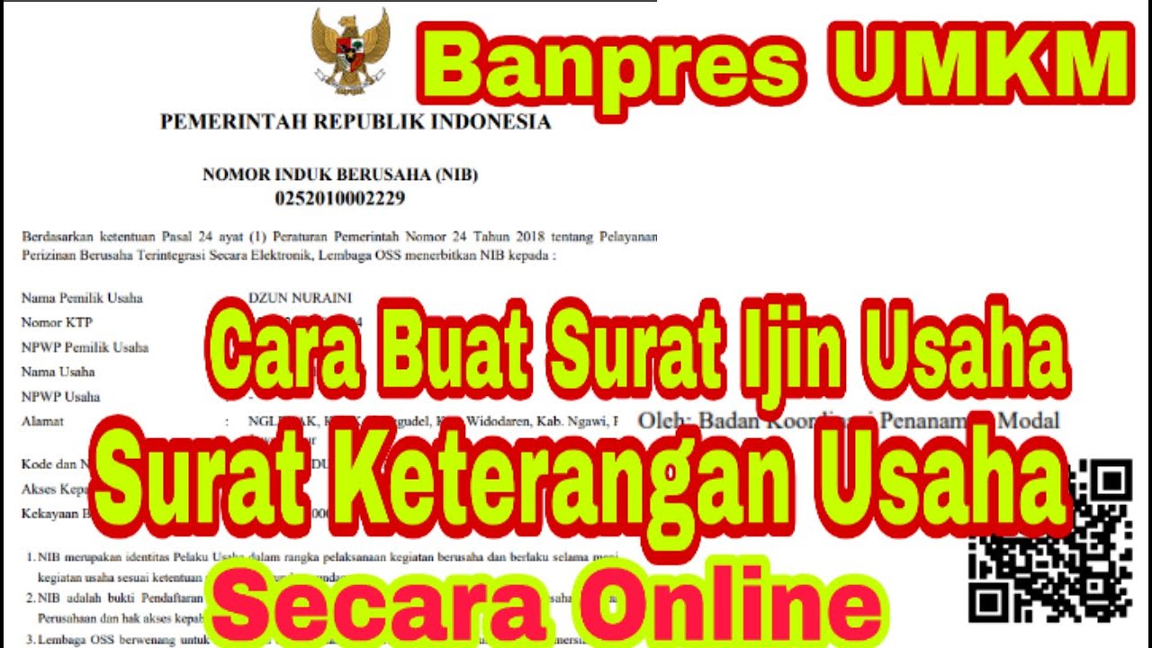 Detail Contoh Surat Izin Usaha Mikro Nomer 40