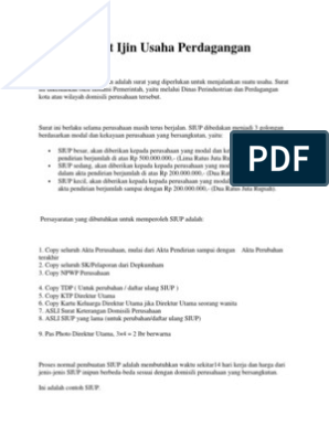 Detail Contoh Surat Izin Usaha Mikro Nomer 42
