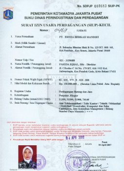 Detail Contoh Surat Izin Usaha Perdagangan Kecil Nomer 19