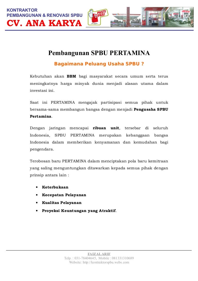 Detail Contoh Surat Izin Usaha Pertamini Nomer 12