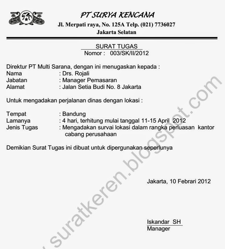 Detail Contoh Surat Jalan Dinas Nomer 55