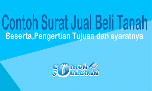 Detail Contoh Surat Jual Beli Tanah Dan Bangunan Nomer 42