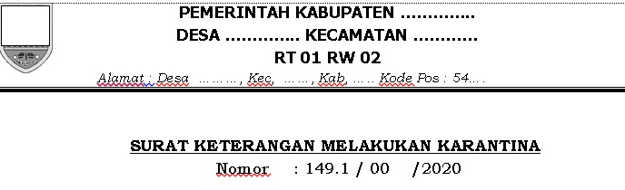 Detail Contoh Surat Karantina Nomer 12