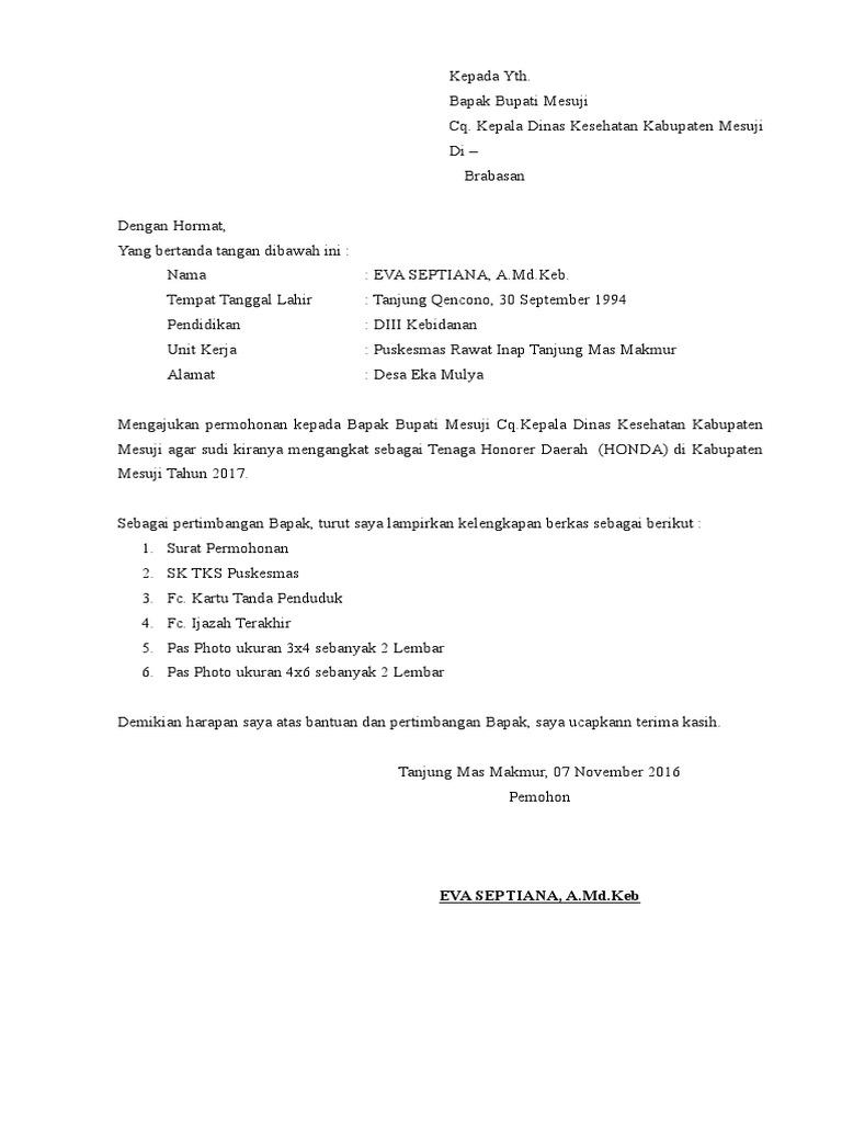 Detail Contoh Surat Ke Bupati Nomer 36