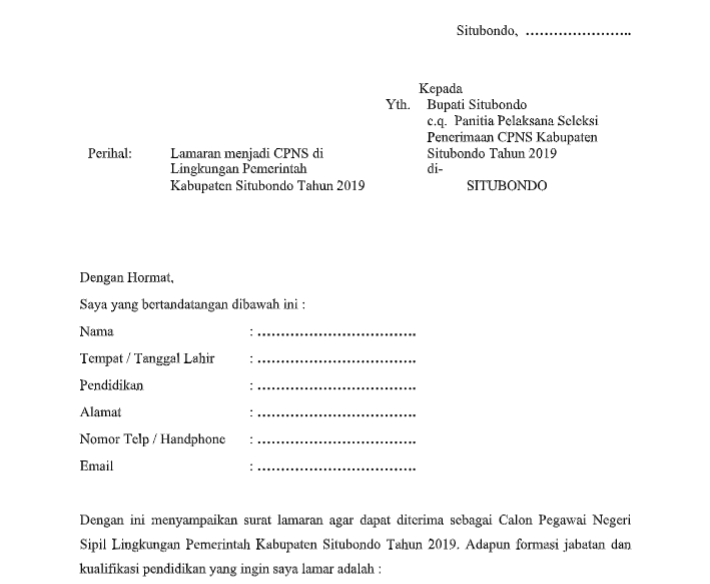 Detail Contoh Surat Ke Bupati Nomer 40