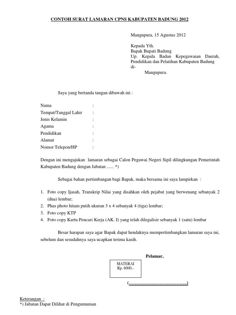 Detail Contoh Surat Ke Bupati Nomer 43