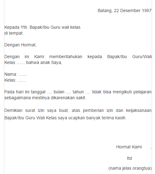 Detail Contoh Surat Ke Sekolah Nomer 28