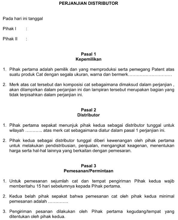 Detail Contoh Surat Keagenan Produk Nomer 47