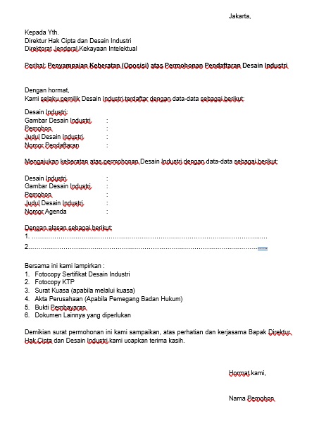 Detail Contoh Surat Keberatan Nomer 51