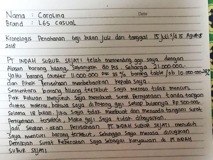 Detail Contoh Surat Keberatan Perusahaan Nomer 24