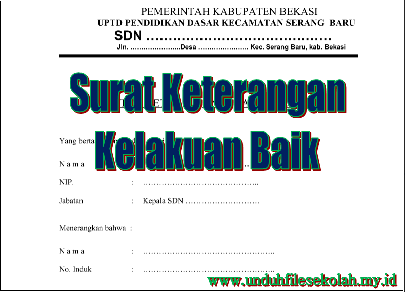 Detail Contoh Surat Kelakuan Baik Nomer 25