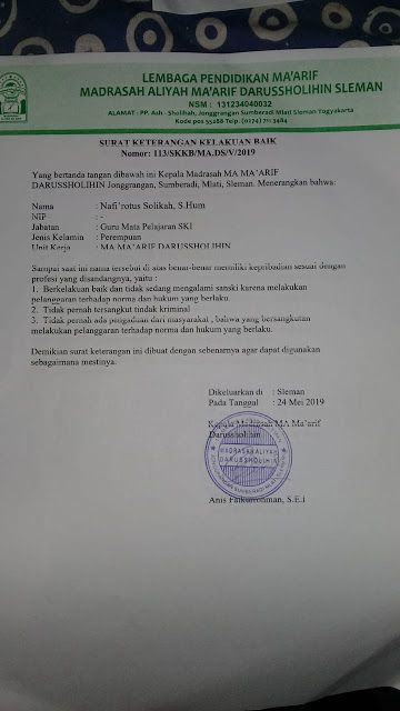 Detail Contoh Surat Kelakuan Baik Dari Sekolah Sd Nomer 39