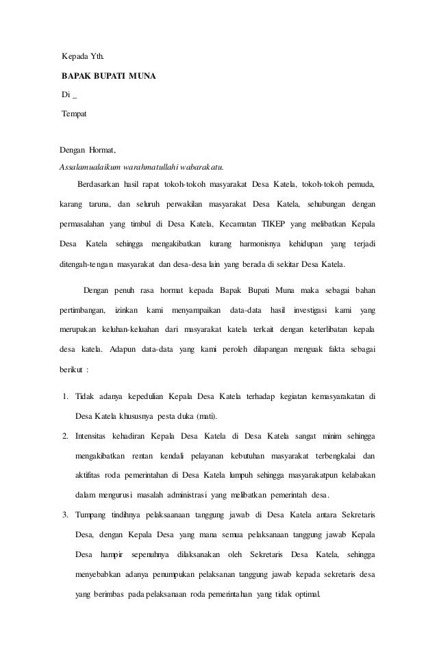 Detail Contoh Surat Keluhan Nomer 35