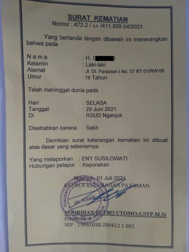 Detail Contoh Surat Kematian Dari Rt Nomer 39