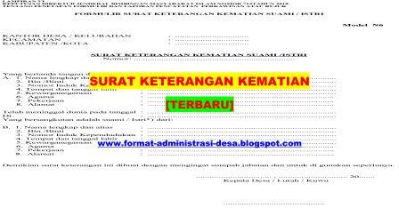 Detail Contoh Surat Kematian Dari Rt Nomer 42