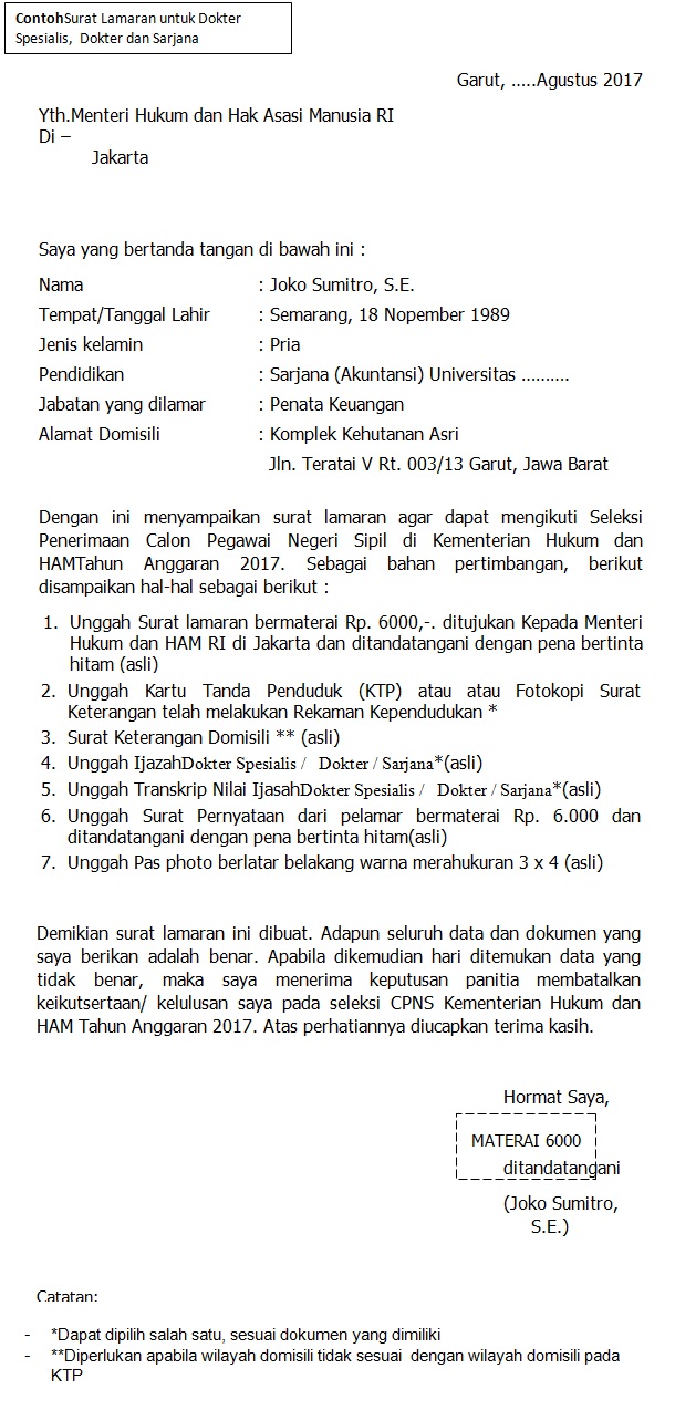 Detail Contoh Surat Kementerian Nomer 6