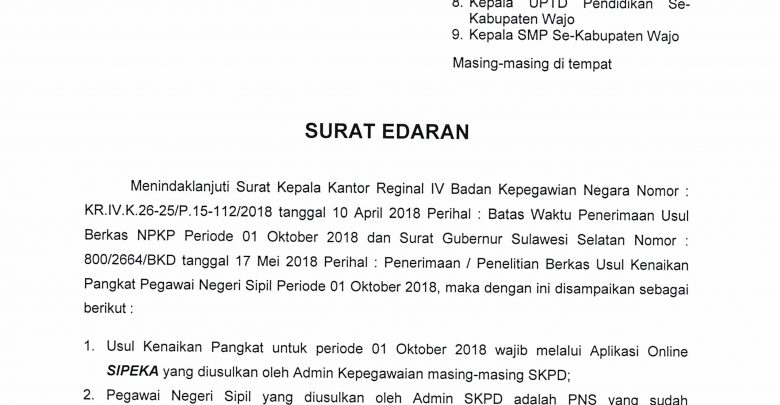 Detail Contoh Surat Kenaikan Pangkat Nomer 36