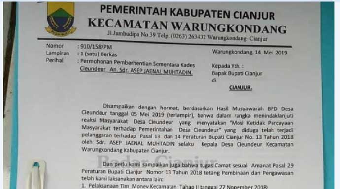 Detail Contoh Surat Kepada Bupati Nomer 43