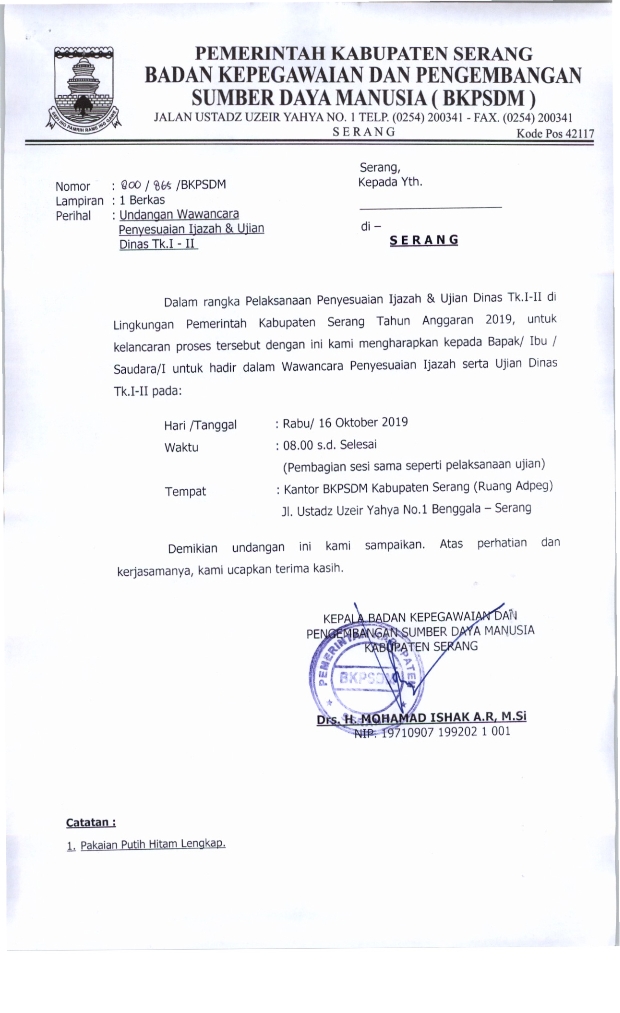 Detail Contoh Surat Kepegawaian Nomer 42