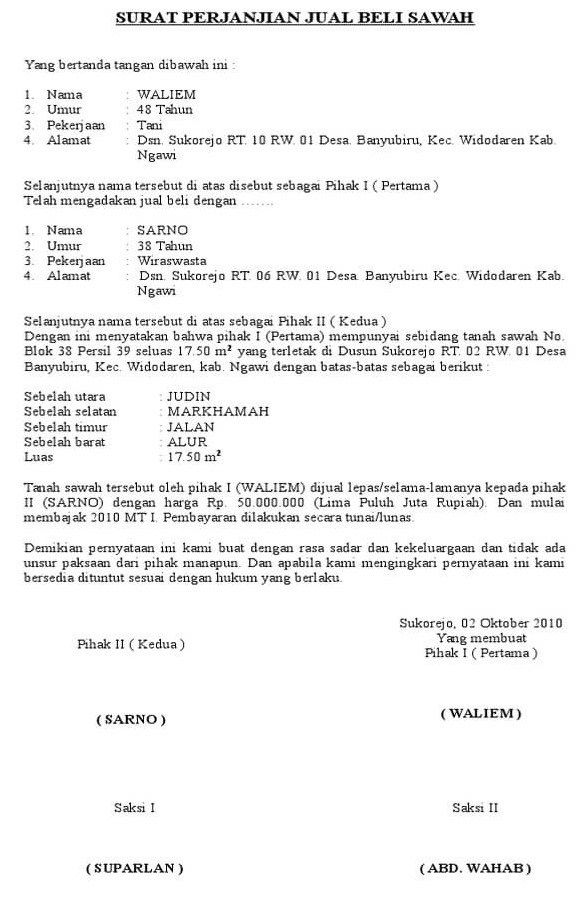 Detail Contoh Surat Kepemilikan Kios Pasar Nomer 31