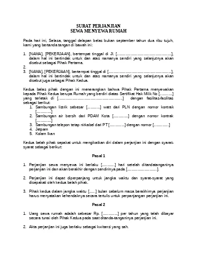 Detail Contoh Surat Kepemilikan Rumah Nomer 46