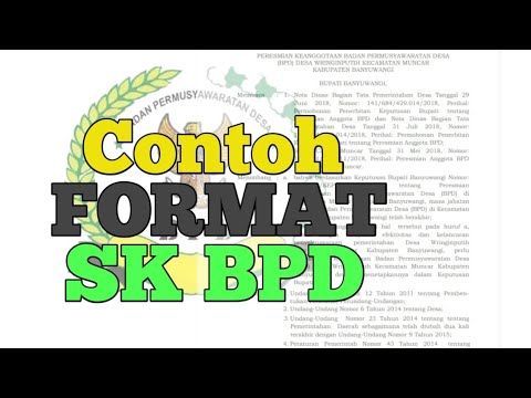 Detail Contoh Surat Keputusan Bpd Nomer 10