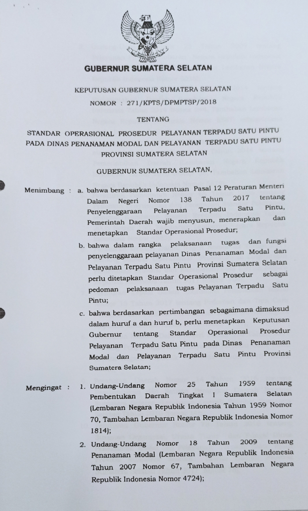 Detail Contoh Surat Keputusan Gubernur Nomer 35