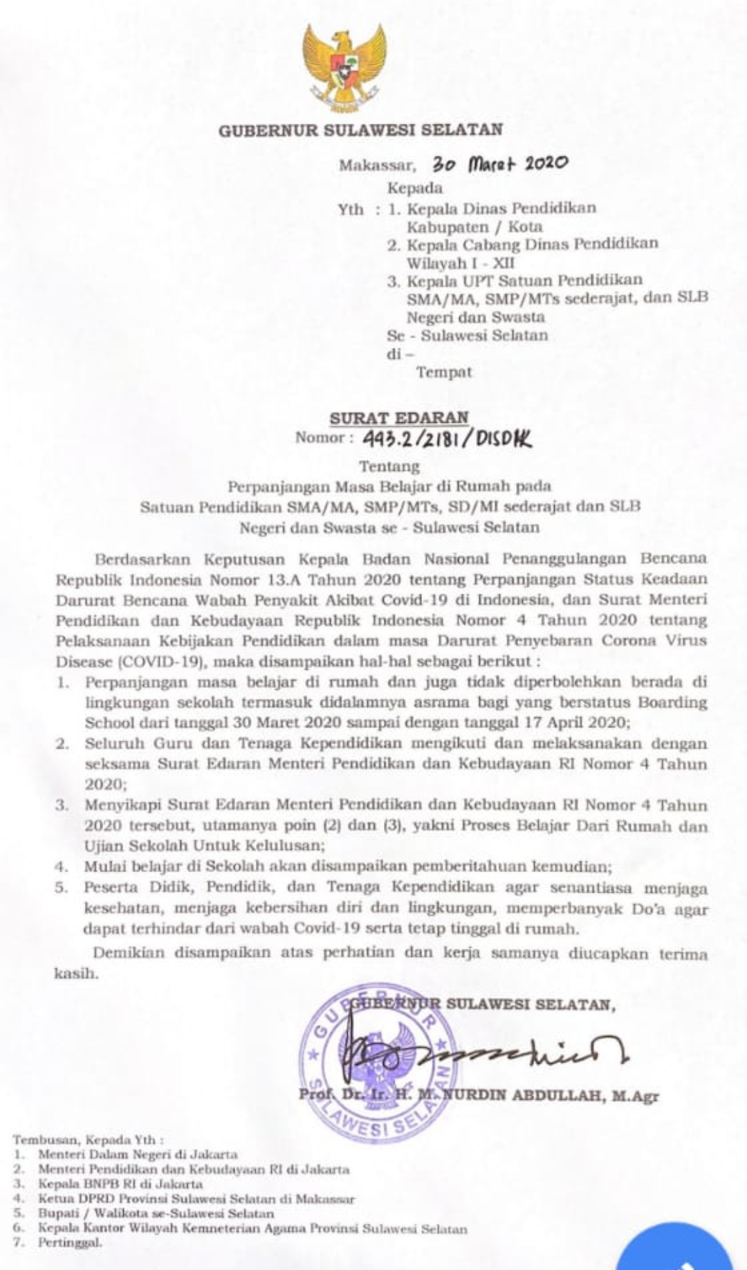 Detail Contoh Surat Keputusan Gubernur Nomer 8