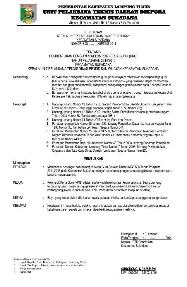 Detail Contoh Surat Keputusan Organisasi Mahasiswa Nomer 22