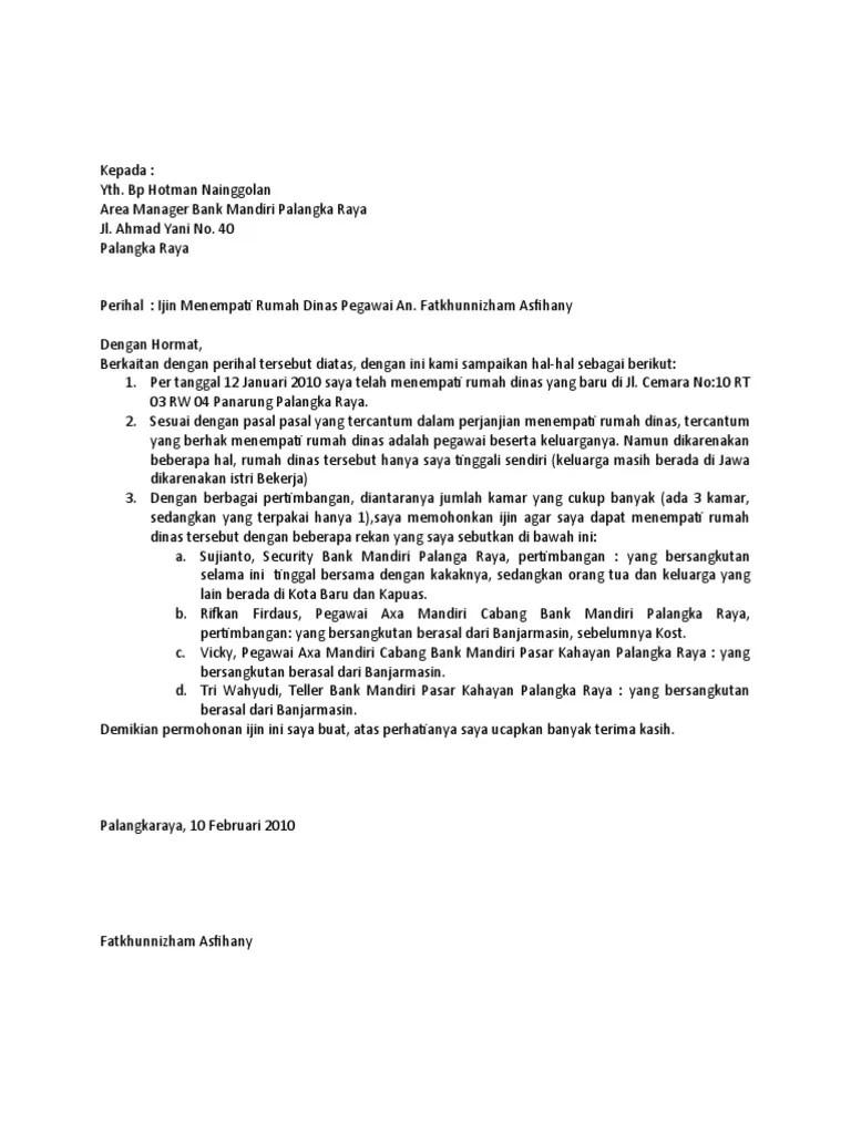Detail Contoh Surat Keputusan Penempatan Rumah Dinas Nomer 26