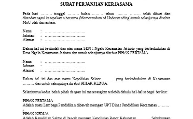 Detail Contoh Surat Kerjasama Sekolah Dengan Kepolisian Nomer 21