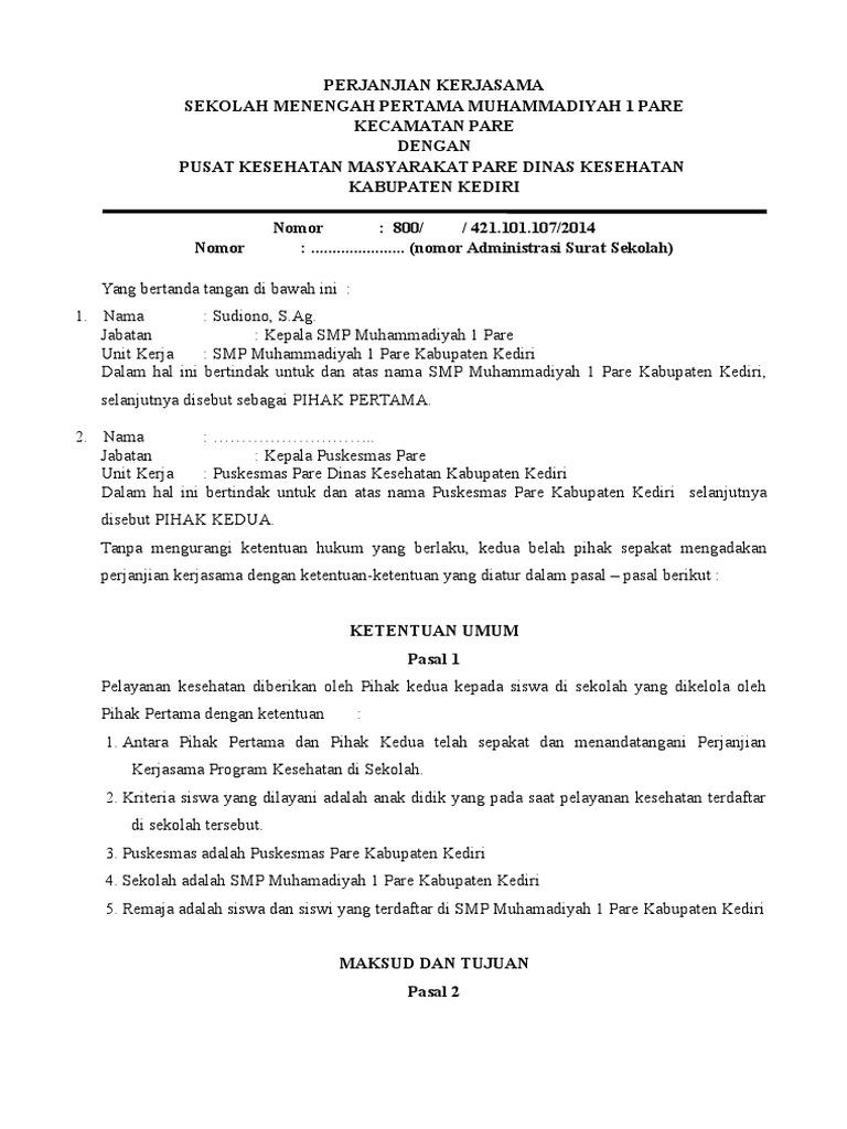 Detail Contoh Surat Kerjasama Sekolah Dengan Kepolisian Nomer 4