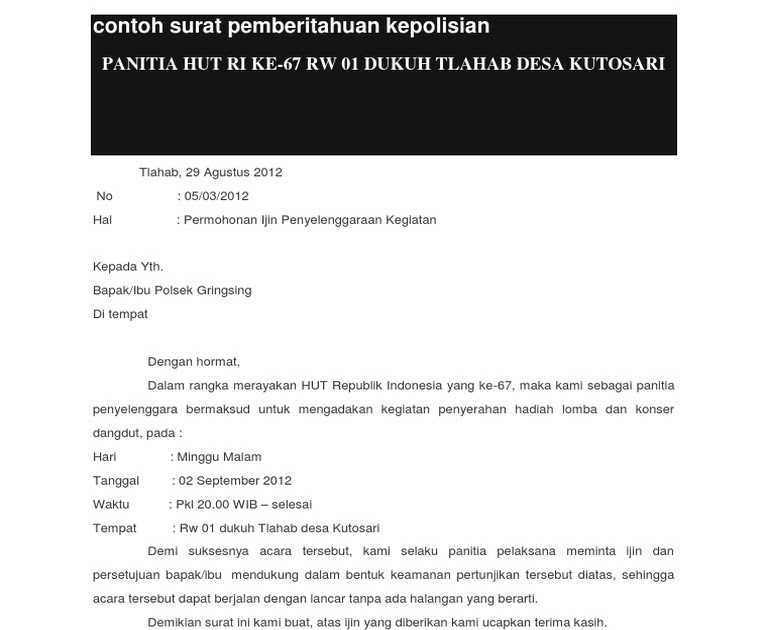 Detail Contoh Surat Kerjasama Sekolah Dengan Kepolisian Nomer 32